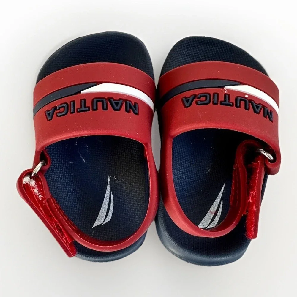 Nautica Sandals Toddler Size 1 Red Slingback‎ Closure Round Toe Outdoor